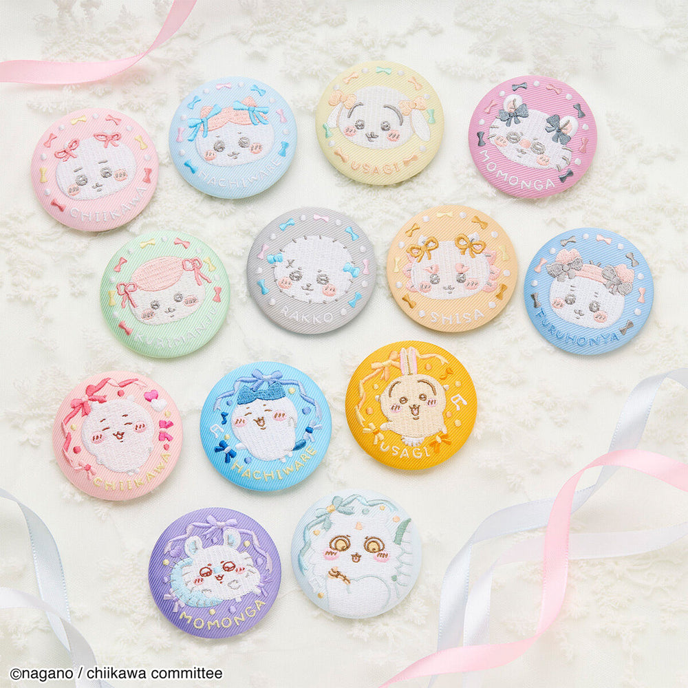 ちいかわ　刺繍缶バッジビスケット2　12個(1BOX) バンダイ