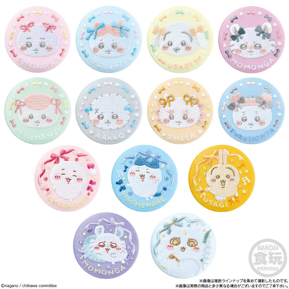 ちいかわ　刺繍缶バッジビスケット2　12個(1BOX) バンダイ