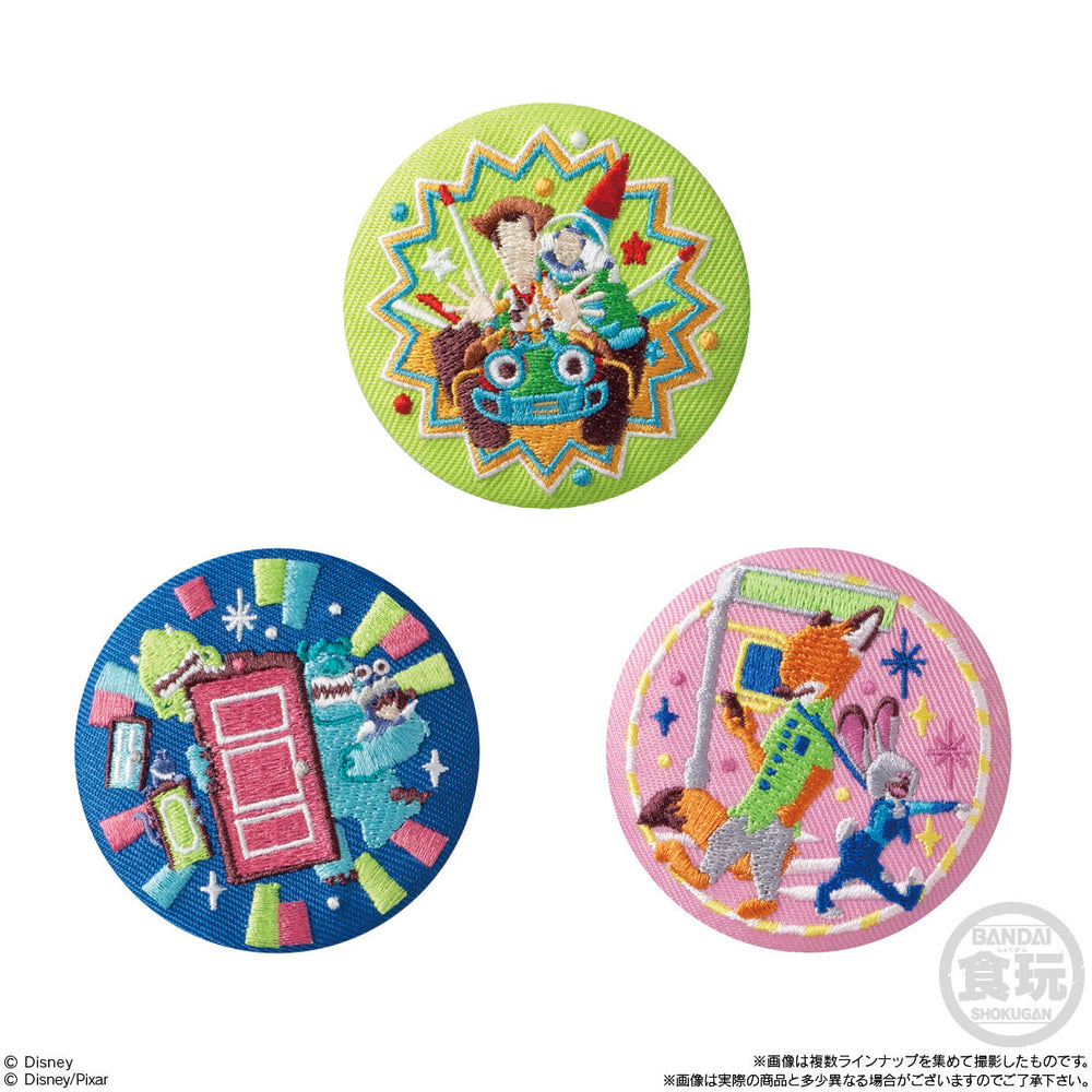 DisneyCharacters　刺繍缶バッジビスケット2　12個(1BOX) バンダイ