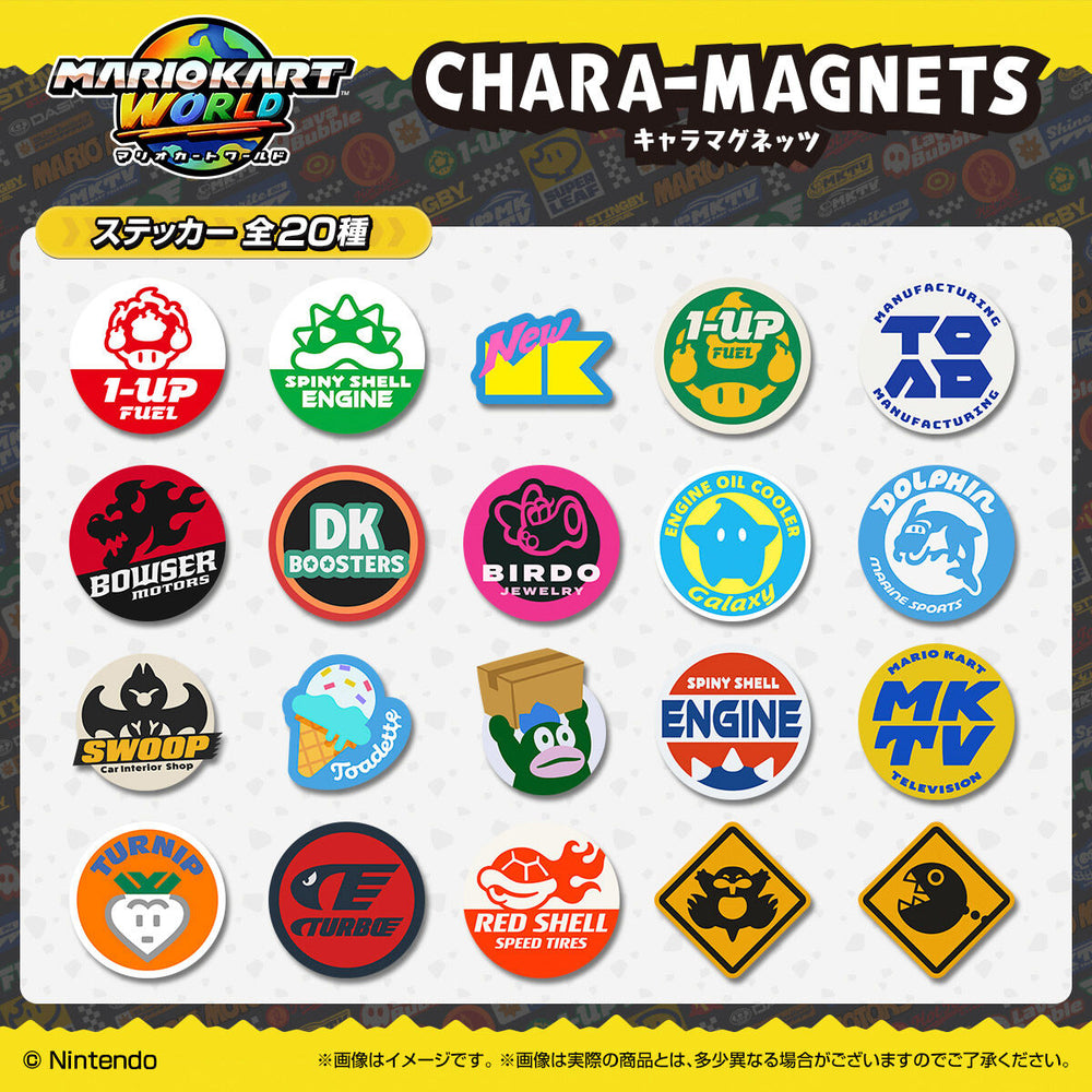 マリオカートワールド　キャラマグネッツ　14個(1BOX) バンダイ