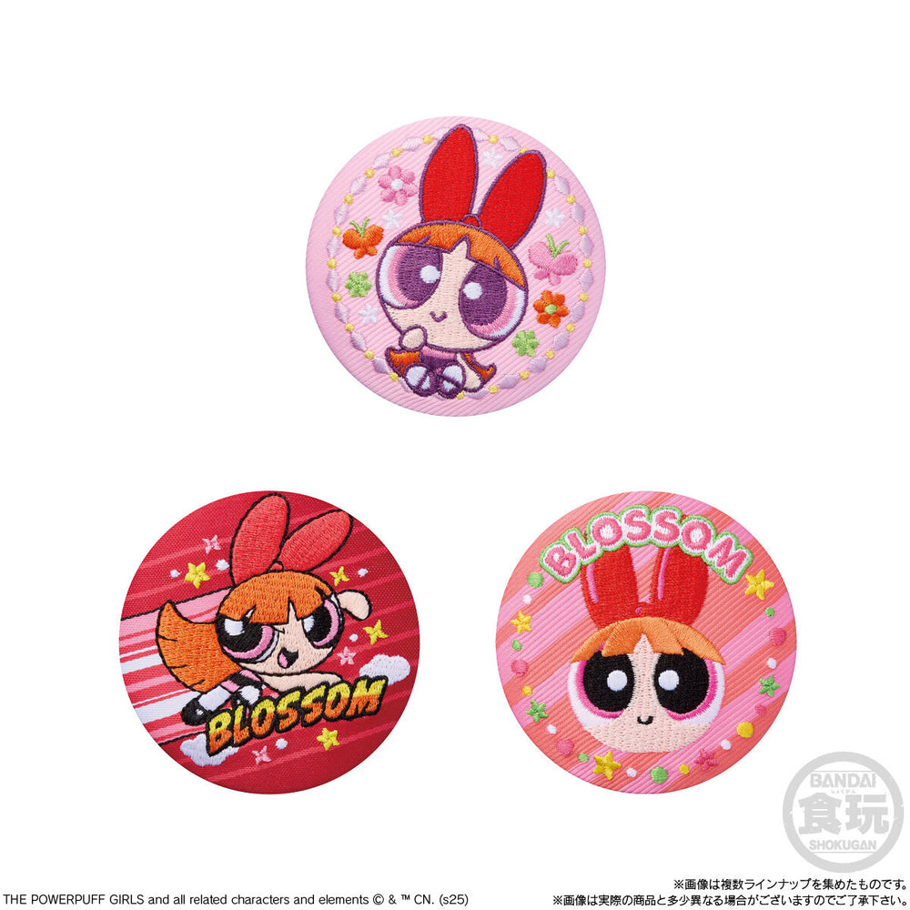 パワーパフガールズ　刺繍缶バッジビスケット　12個(1BOX) バンダイ