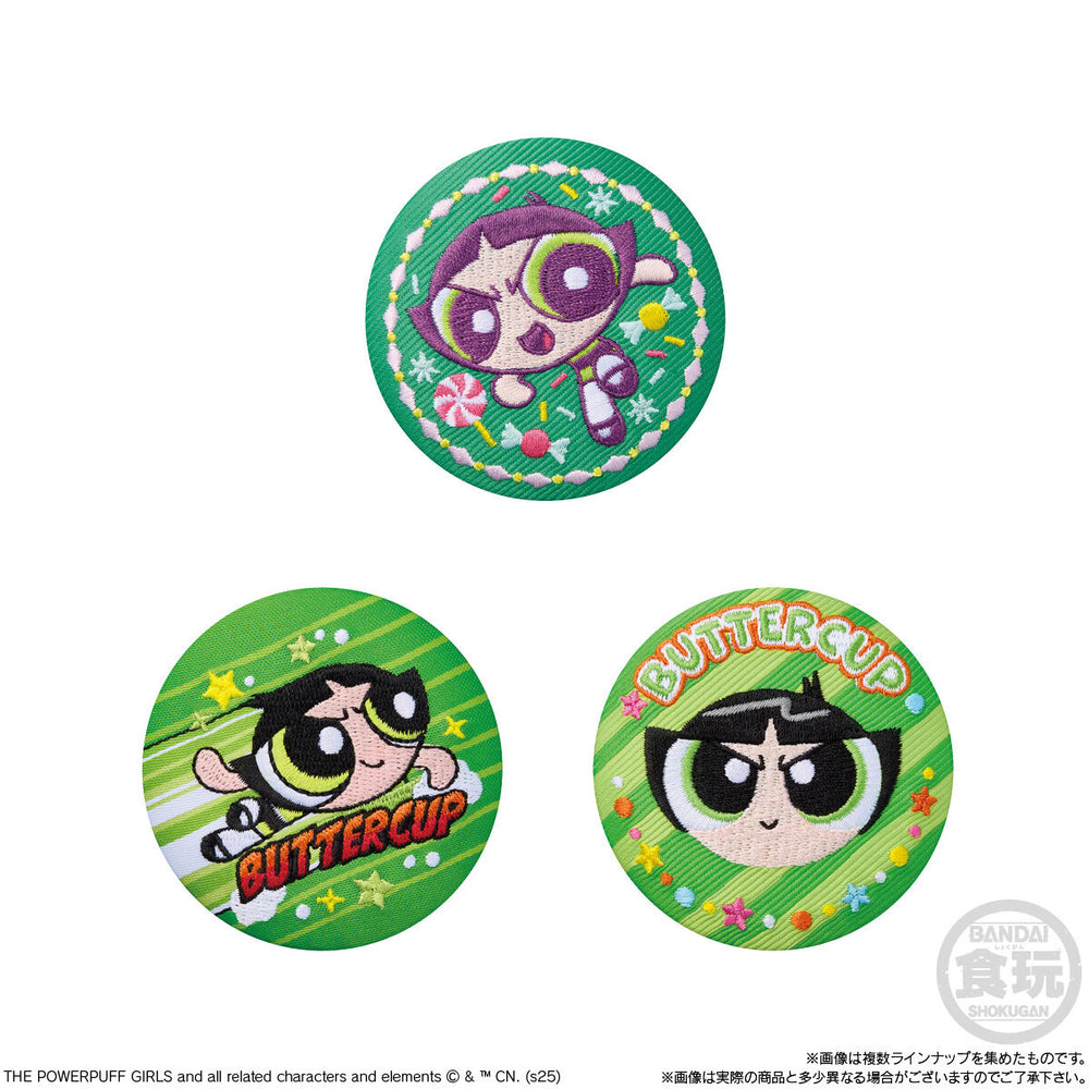 パワーパフガールズ　刺繍缶バッジビスケット　12個(1BOX) バンダイ
