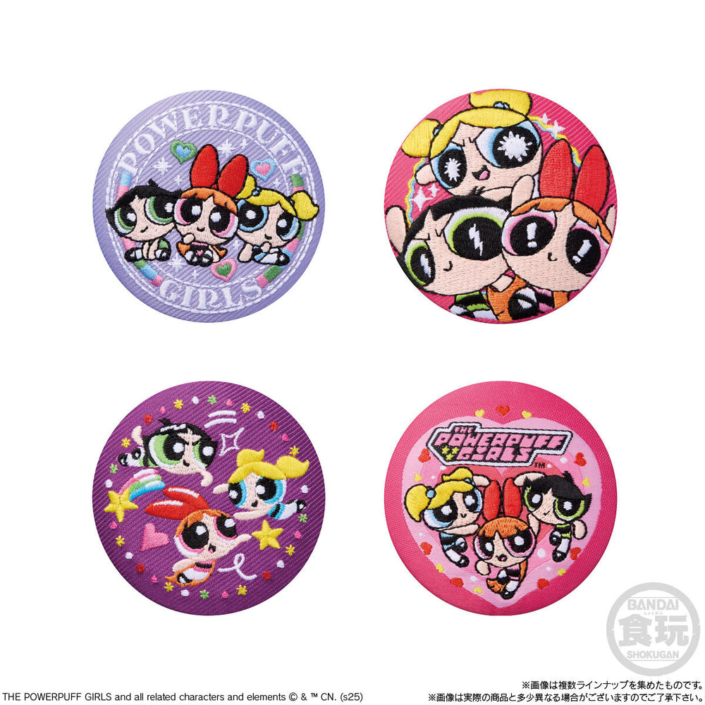 パワーパフガールズ　刺繍缶バッジビスケット　12個(1BOX) バンダイ
