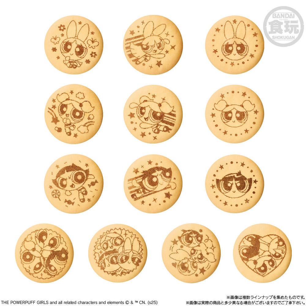 パワーパフガールズ　刺繍缶バッジビスケット　12個(1BOX) バンダイ